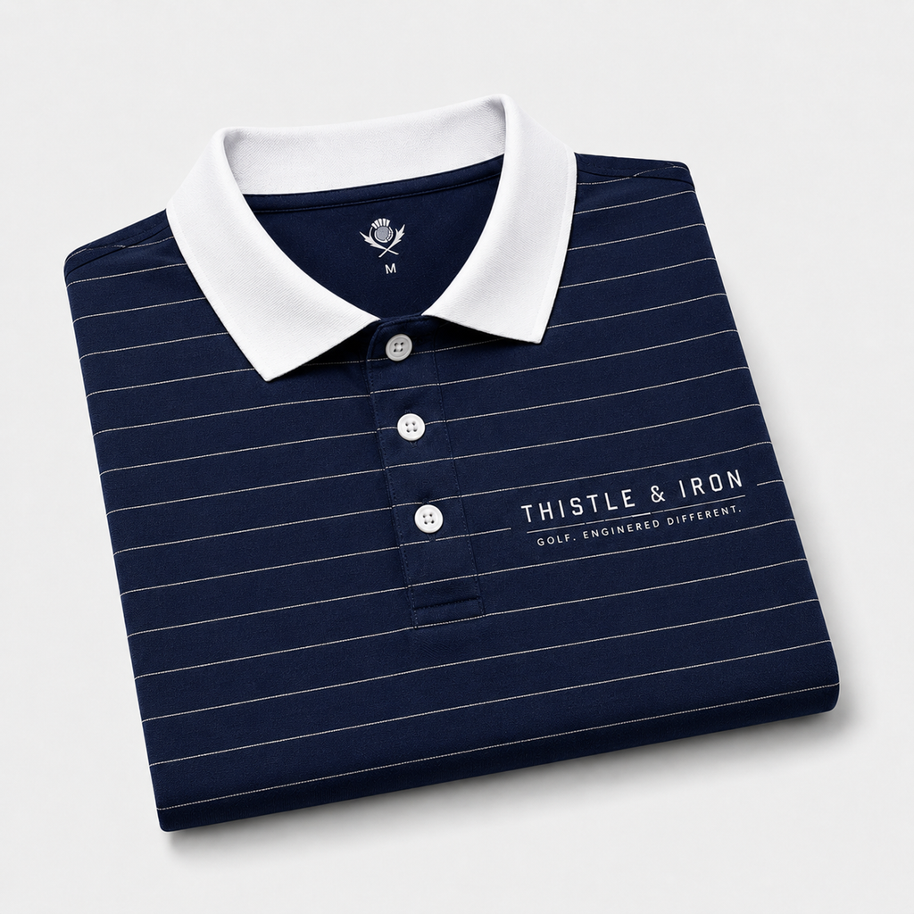 Founders Pinstripe Polo - Drop 001