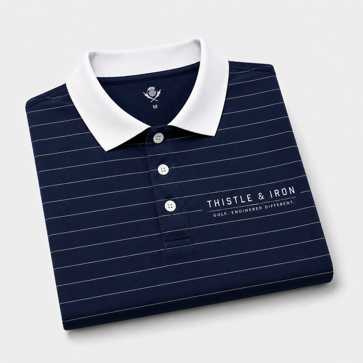 Founders Pinstripe Polo - Drop 001