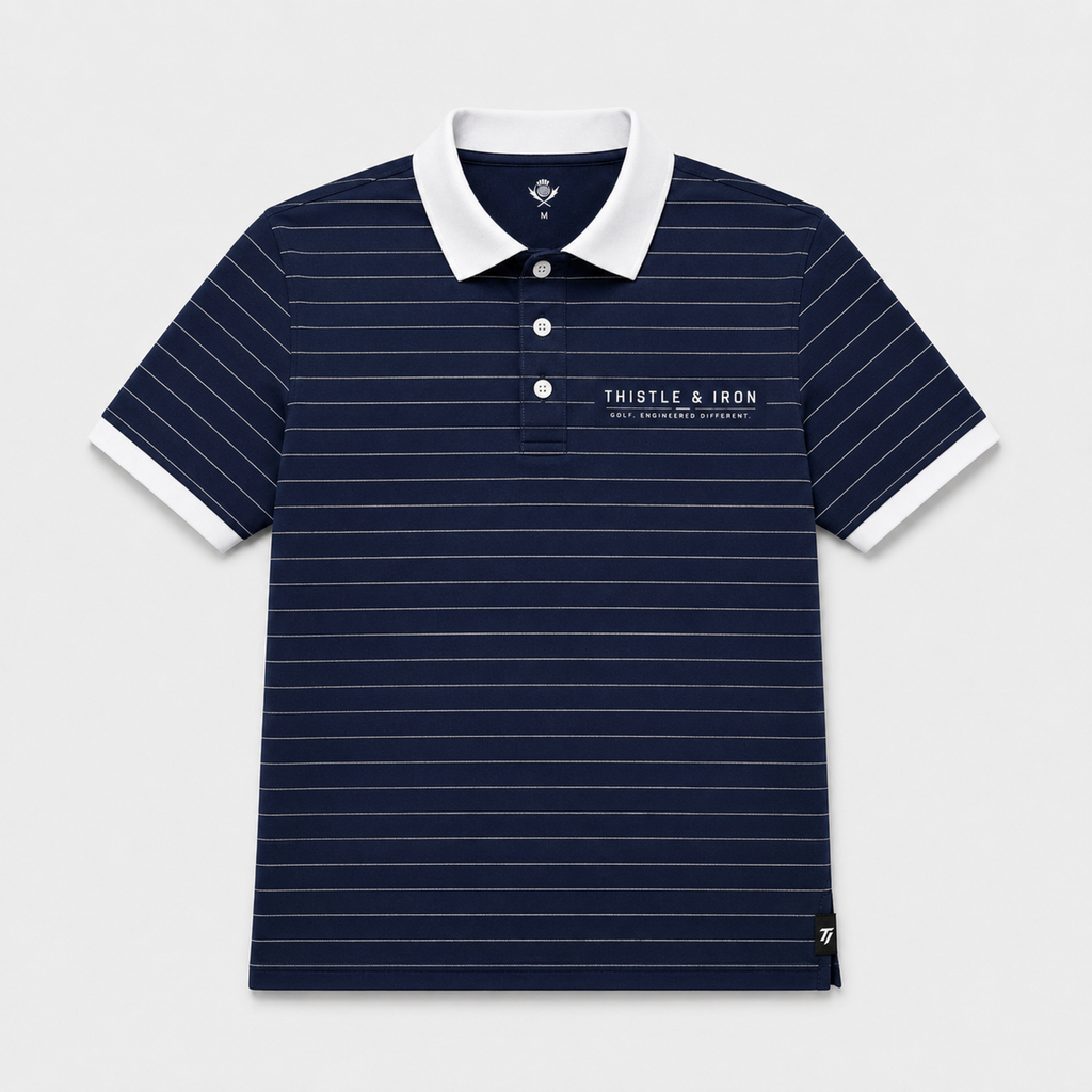Founders Pinstripe Polo - Drop 001