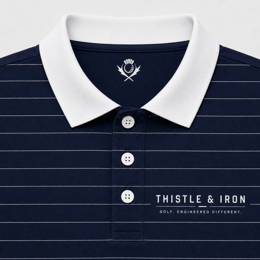Founders Pinstripe Polo - Drop 001