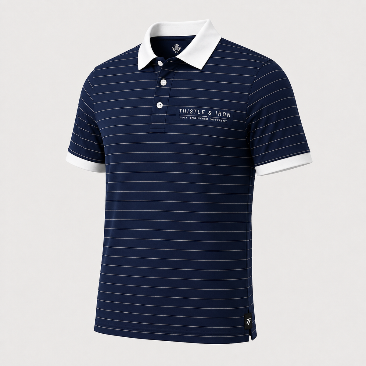 Founders Pinstripe Polo - Drop 001