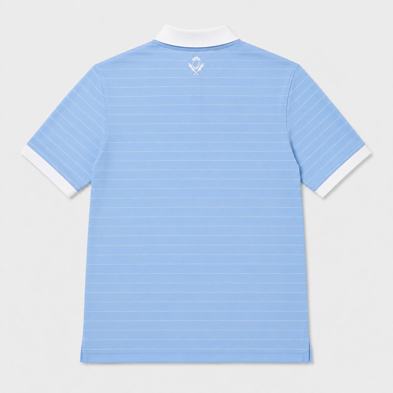 Founders Pinstripe Polo - Powder Blue