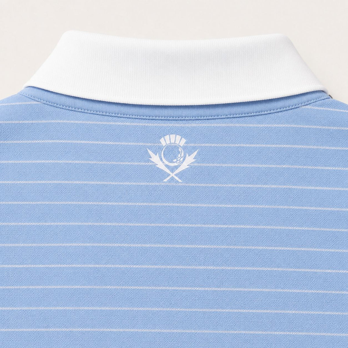 Founders Pinstripe Polo - Powder Blue