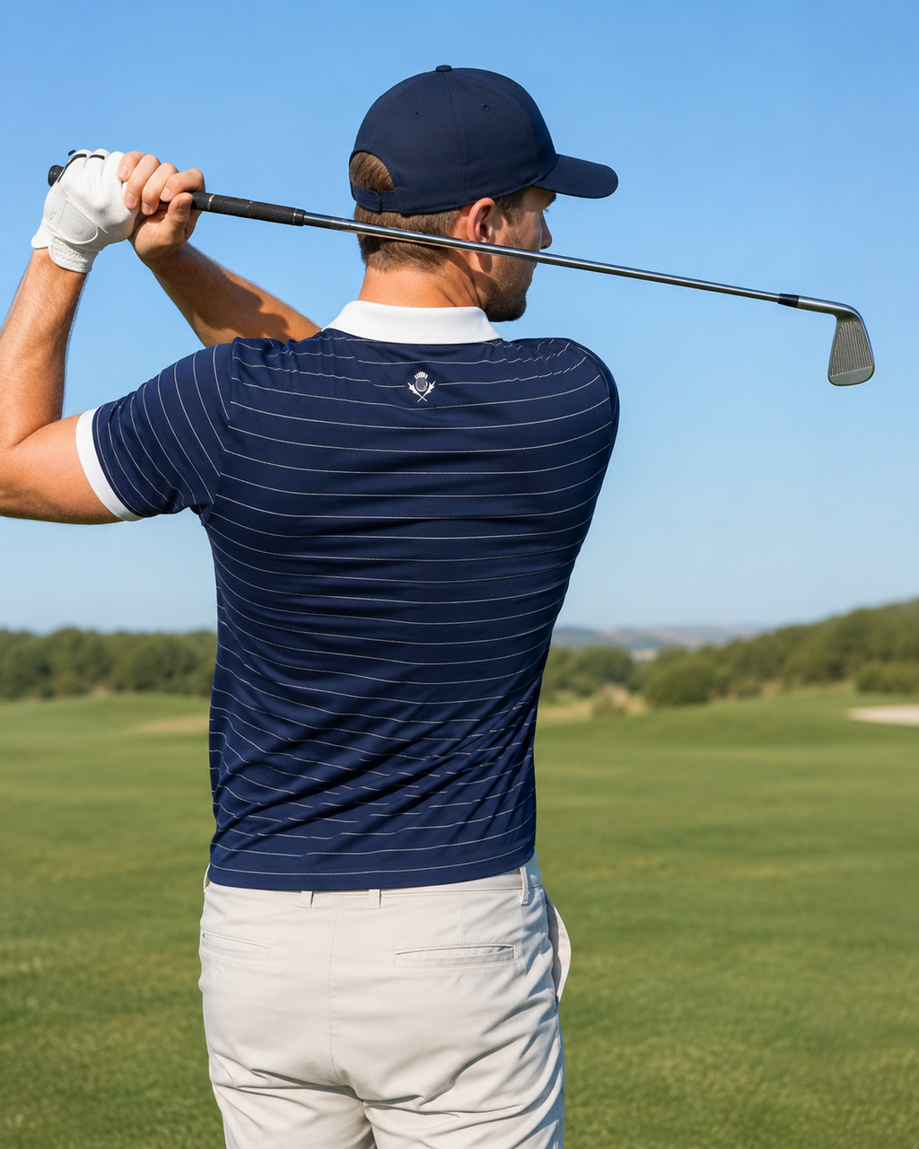 Founders Pinstripe Polo - Drop 001
